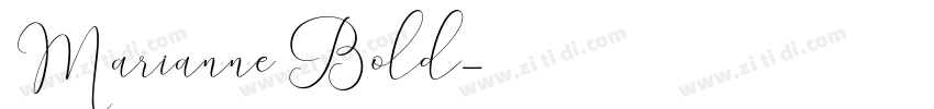 Marianne Bold字体转换